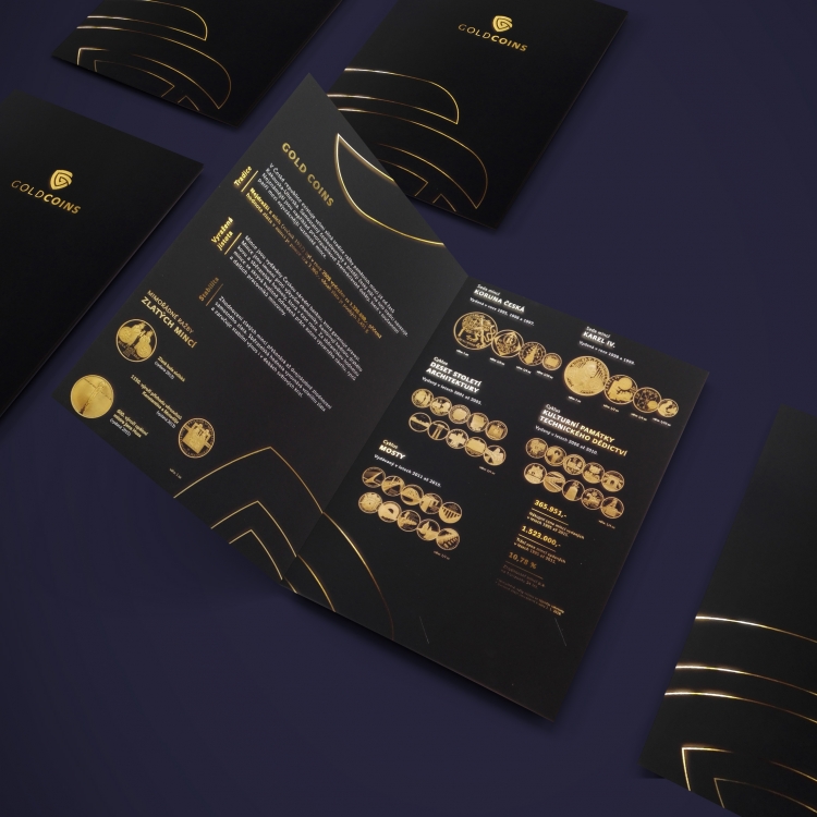 BROCHURE // SOFT TOUCH <br /> LAMINATION // GOLD EMBOSSING