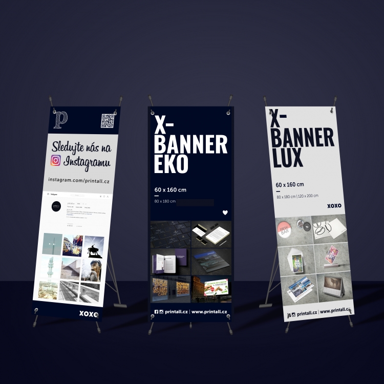  SADA XBANNERŮ // TISK UV //<br />VČETNĚ GRAFICKÉ PŘÍPRAVY