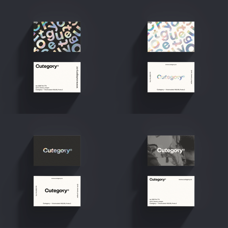4 variants of creative business card 