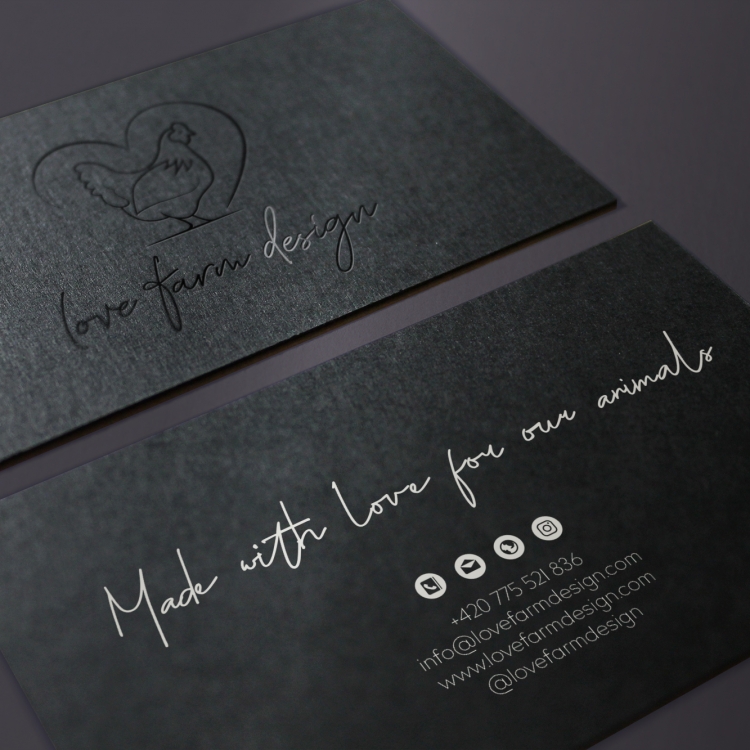  BLACK PAPER 700G // MINTAGE <br /> BLACK FOIL // WHITE PRINT