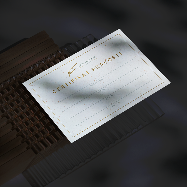 CERTIFICATE OF AUTHENTICITY // GOLD STAMP // </BR> NATURAL PAPER