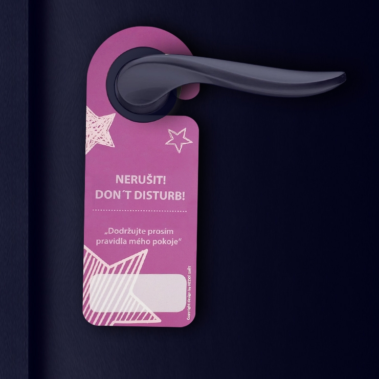 DOOR SIGN // PAPER 700G <br /> // SHAPED CUT