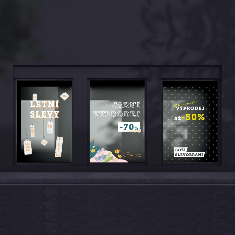 SHOP WINDOWS STICKERS VISUALIZATION 