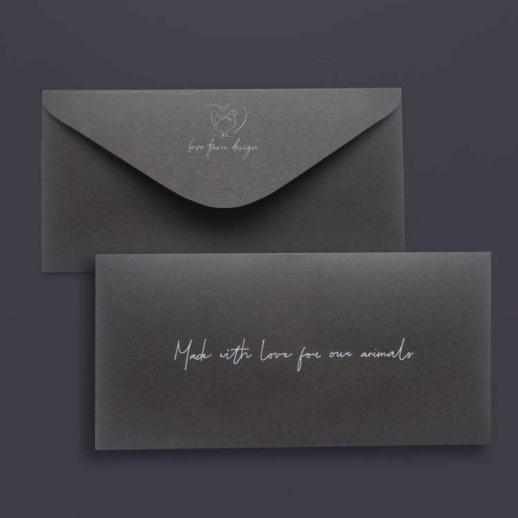 HAND MADE ENVELOPES // <br /> BLACK PAPER // BLACK FOIL EMBOSSING