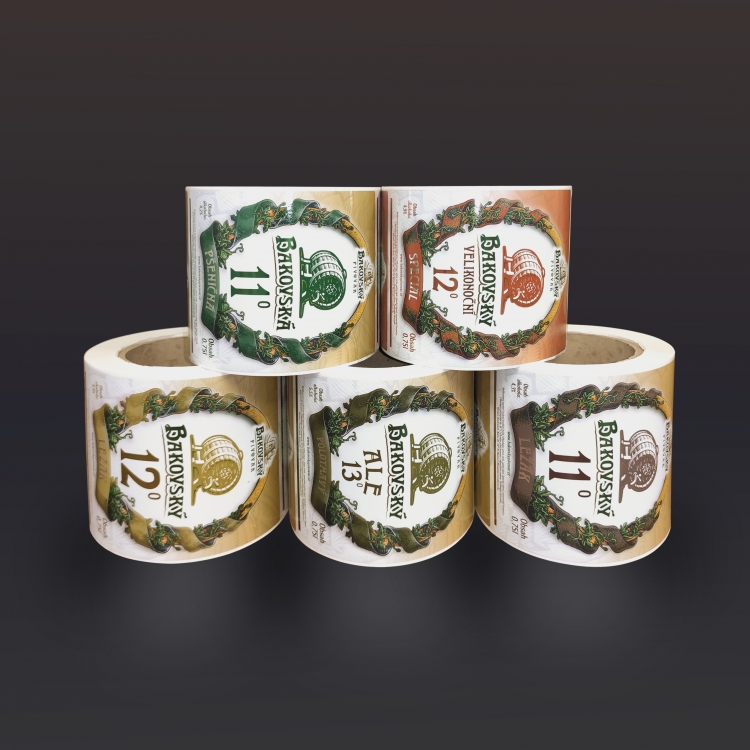 LABELS DISC // SILVER <br /> FOIL // PRINT CMYK + WHITE